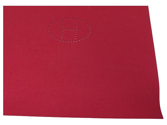 Hermès TAPPETO DA BRIDGE HERMES EVELYNE FELTRO BORDEAUX Bordò - vista 5