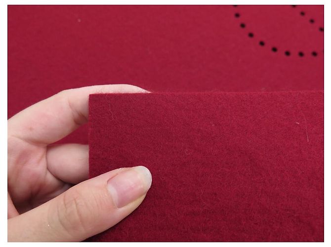 Hermès TAPPETO DA BRIDGE HERMES EVELYNE FELTRO BORDEAUX Bordò - vista 7