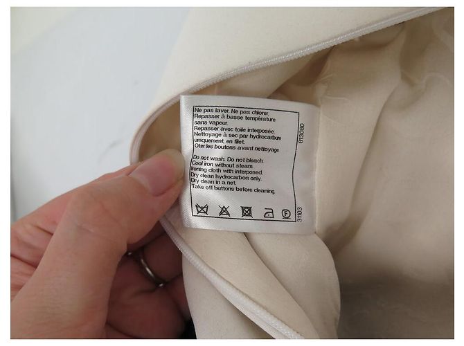 CHANEL KLEID P50206W05568 36 S LOGO CC KNÖPFE SAMT KAMELIA-MUSTER KLEID - Ansicht 10