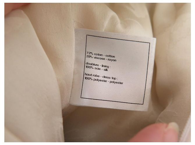 CHANEL KLEID P50206W05568 36 S LOGO CC KNÖPFE SAMT KAMELIA-MUSTER KLEID - Ansicht 9