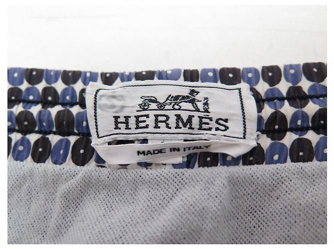 Hermès BAÑADOR HERMES BOXER L T 46 AZUL SHORT BAÑADOR AZUL ALGODÓN - vista 5