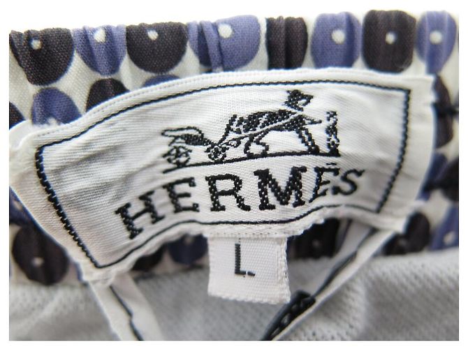 Hermès BAÑADOR HERMES BOXER L T 46 AZUL SHORT BAÑADOR AZUL ALGODÓN - vista 6