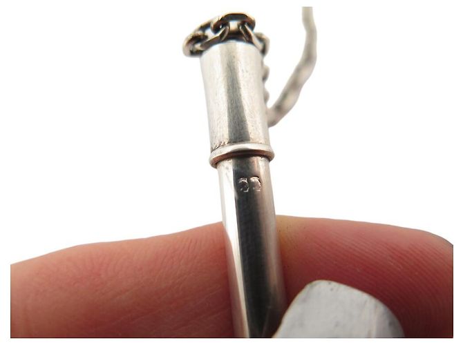 Hermès MINI PENNA A MECCANISMO HERMES PER AGENDA IN ARGENTO STERLING - vista 12