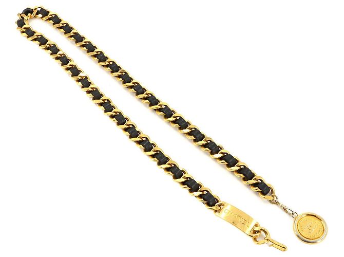 Chanel 31 Rue Cambon Kettengürtel Schwarz Golden - Ansicht 2