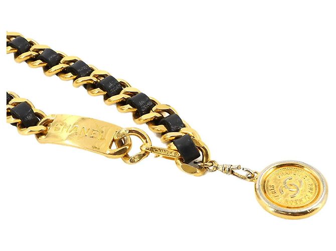 Chanel 31 Rue Cambon Kettengürtel Schwarz Golden - Ansicht 3