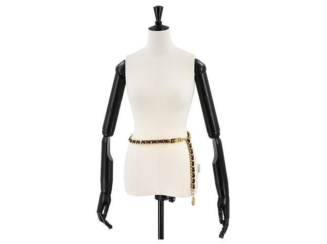 Chanel 31 Rue Cambon Kettengürtel Schwarz Golden - Ansicht 4