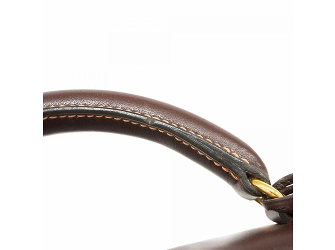 Hermès Zaino Hermes Kelly Ad PM Veau Gulliver Marrone - vista 13