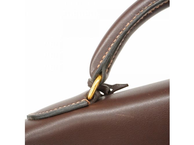 Hermès Zaino Hermes Kelly Ad PM Veau Gulliver Marrone - vista 16
