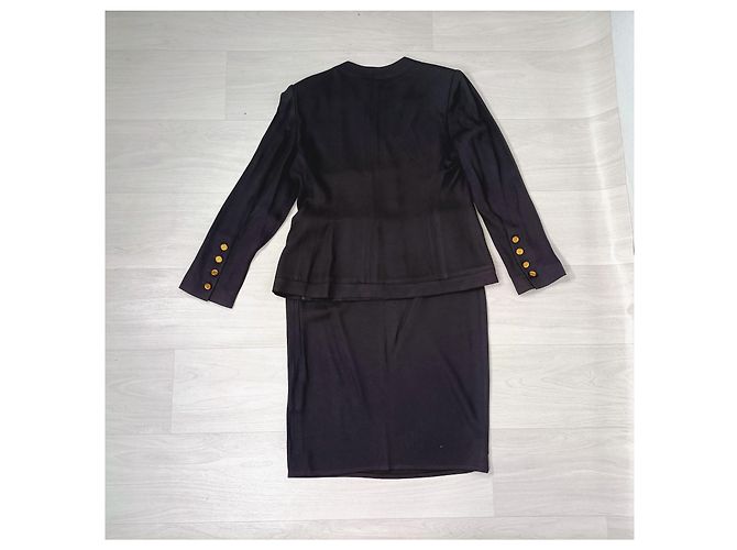 Sonia Rykiel tailleur con giacca sfoderata 1990s Grigio - vista 3