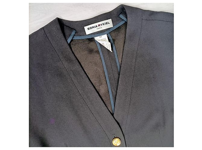 Sonia Rykiel tailleur con giacca sfoderata 1990s Grigio - vista 4