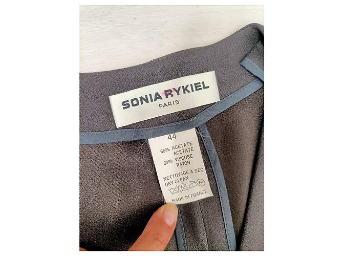 Sonia Rykiel tailleur con giacca sfoderata 1990s Grigio - vista 5