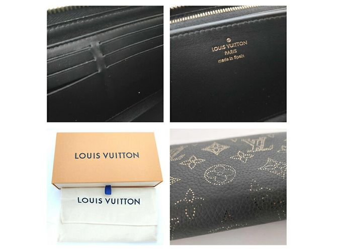 Portafoglio Lungo Louis Vuitton in Pelle Nera Nero - vista 10