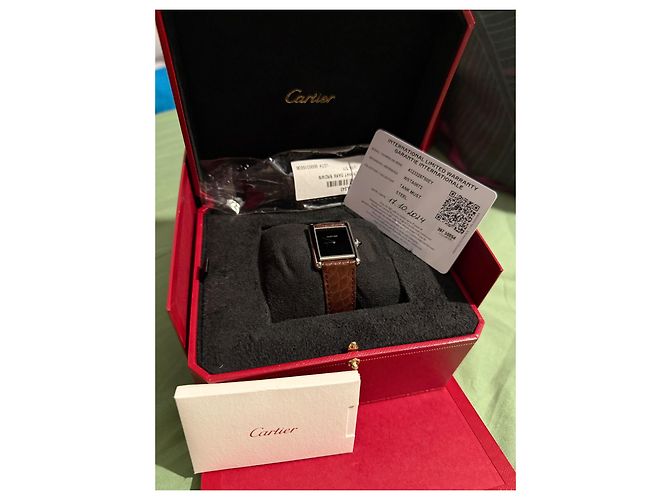 Cartier tank großes Modell Schwarz - Ansicht 3