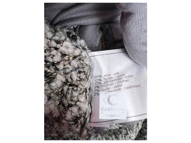 Chanel Collectors Trophy Bouclé CC Pinguin Hoodie 42 FR Grau - Ansicht 17