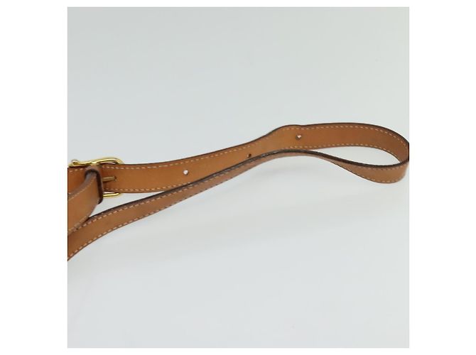 Céline Bolso de Hombro de Lona Macadam CELINE Beige Dorado Auth 124879 - vista 14