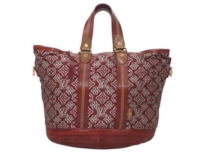 LOUIS VUITTON Borsa Aviatore Monogram Jaguar Bordeaux M40384 LV Auth bs26320 Bordò - vista 13