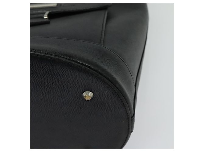 Bolsa tote de couro preta e prata autêntica BA2708 da BURBERRY Preto - vista 14