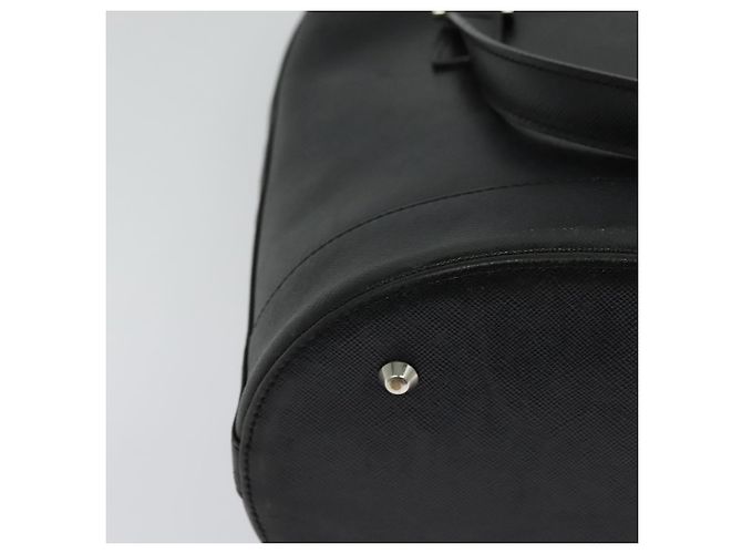 Bolsa tote de couro preta e prata autêntica BA2708 da BURBERRY Preto - vista 15