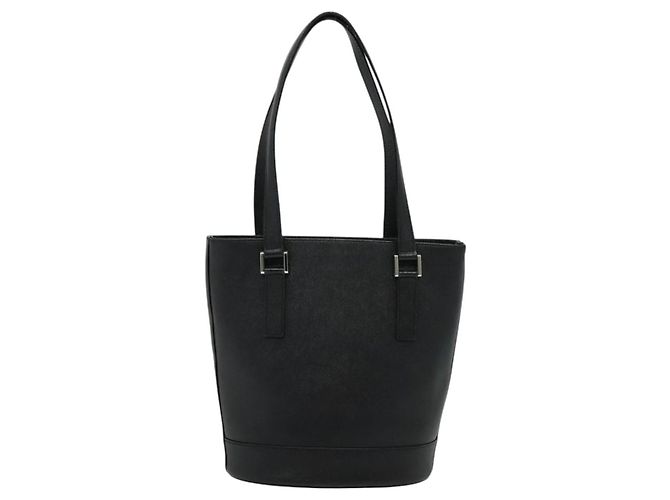 Bolsa tote de couro preta e prata autêntica BA2708 da BURBERRY Preto - vista 2