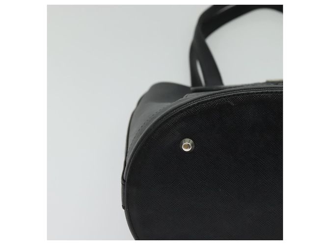 Bolsa tote de couro preta e prata autêntica BA2708 da BURBERRY Preto - vista 9