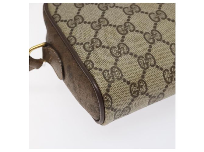Borsa a spalla GUCCI GG Supreme Web Sherry Line PVC Beige 116 02 089 Auth 118603 D'oro - vista 17