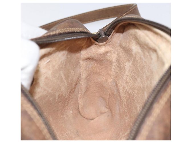 Borsa a spalla GUCCI GG Supreme Web Sherry Line PVC Beige 116 02 089 Auth 118603 D'oro - vista 20