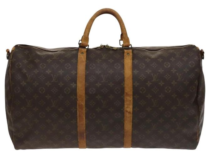 LOUIS VUITTON Monogram Keepall Bandouliere 60 Borsa Boston M41412 LV Auth 124854 Monogramma - vista 13