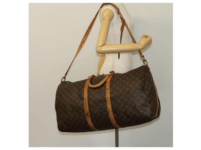 LOUIS VUITTON Monogram Keepall Bandouliere 60 Borsa Boston M41412 LV Auth 124854 Monogramma - vista 23