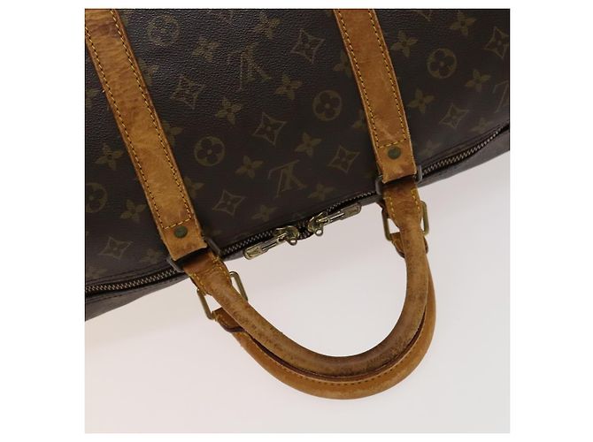 LOUIS VUITTON Monogram Keepall Bandouliere 60 Borsa Boston M41412 LV Auth 124854 Monogramma - vista 7
