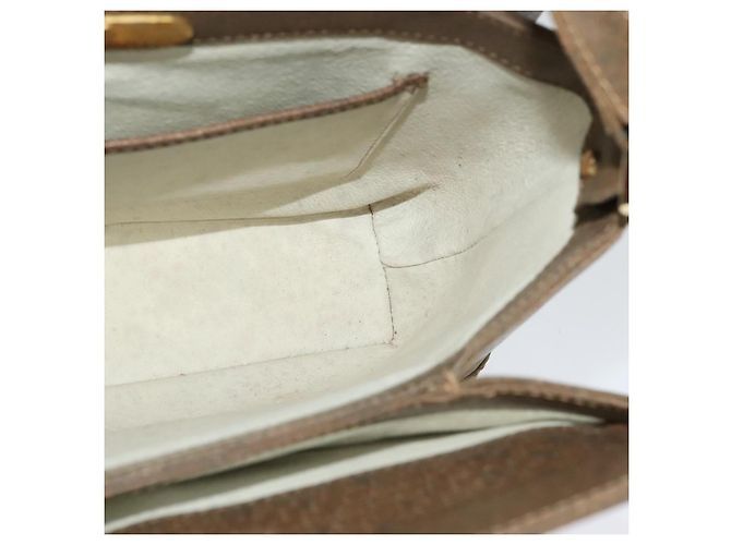 Borsa a Spalla GUCCI in Pelle Marrone Oro Auth 126290 D'oro - vista 18