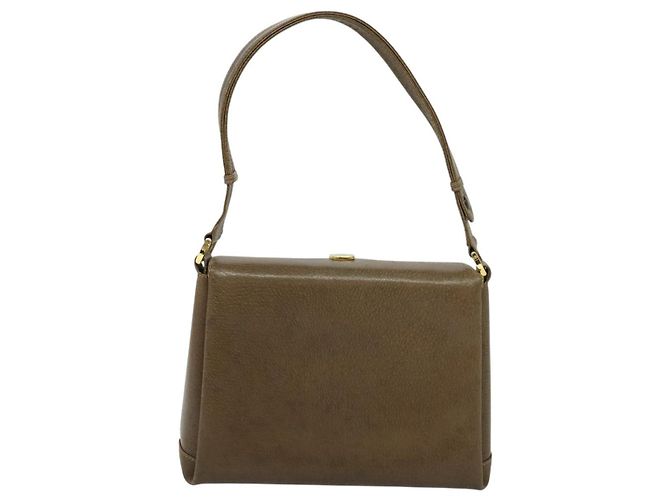 Borsa a Spalla GUCCI in Pelle Marrone Oro Auth 126290 D'oro - vista 2