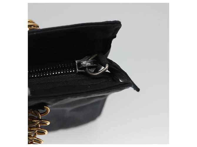 PRADA Borsa a mano in nylon blu navy oro Auth 126301 D'oro - vista 10