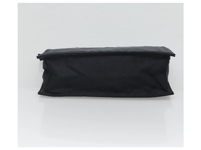 PRADA Borsa a mano in nylon blu navy oro Auth 126301 D'oro - vista 5