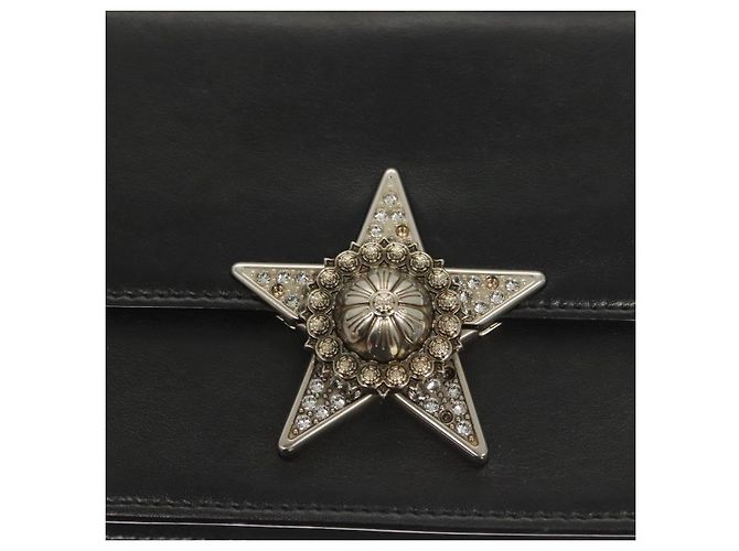 Borsa a spalla Miu Miu in pelle nera e argento Auth 124763 Nero - vista 18