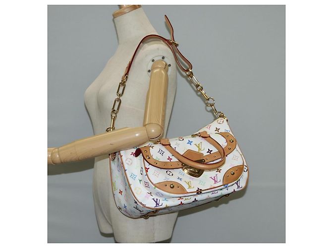 LOUIS VUITTON Tasche Rita 2way Monogramm Multicolor Weiß M40125 LV Auth 121279V - Ansicht 31