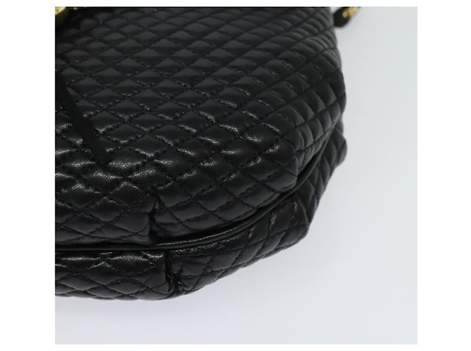 Borsa a spalla BALLY in pelle nera e oro Auth BA2569 Nero D'oro - vista 15