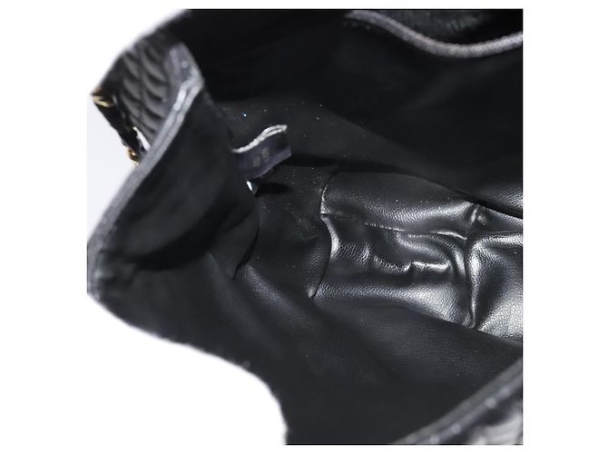 Borsa a spalla BALLY in pelle nera e oro Auth BA2569 Nero D'oro - vista 22