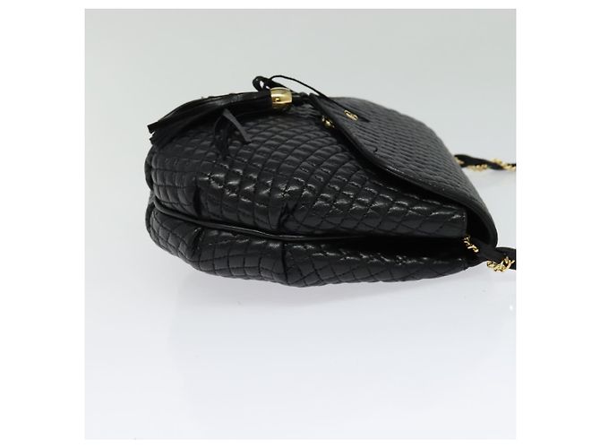 Borsa a spalla BALLY in pelle nera e oro Auth BA2569 Nero D'oro - vista 4