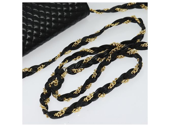Borsa a spalla BALLY in pelle nera e oro Auth BA2569 Nero D'oro - vista 7