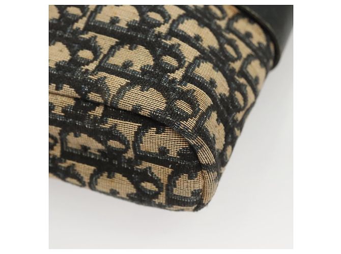 Borsa a spalla in tela Trotter Christian Dior blu navy oro Auth BA2614 D'oro - vista 9