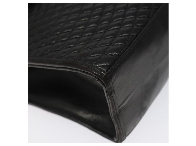 Borsa a mano BALLY in pelle nera e oro Auth gh201 Nero D'oro - vista 14