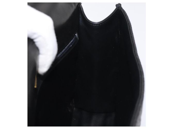 Borsa a mano BALLY in pelle nera e oro Auth gh201 Nero D'oro - vista 18