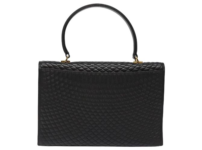 Borsa a mano BALLY in pelle nera e oro Auth gh201 Nero D'oro - vista 2