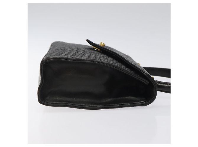 Borsa a mano BALLY in pelle nera e oro Auth gh201 Nero D'oro - vista 3