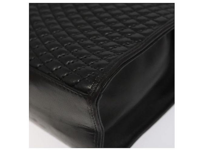 Borsa a mano BALLY in pelle nera e oro Auth gh201 Nero D'oro - vista 9