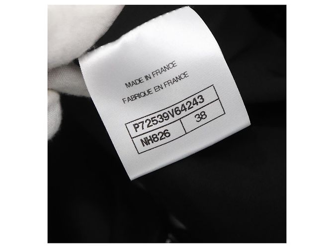 CHANEL Camicia One Piece Tweed Nero CC Auth 126348M - vista 11