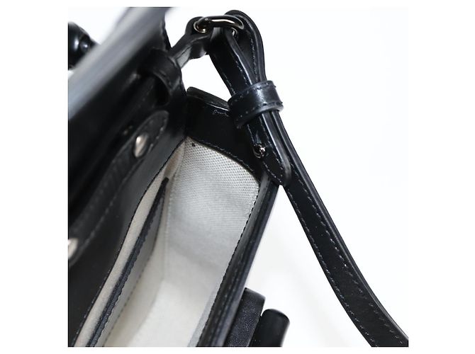 Borsa a mano GUCCI in pelle 2 vie nera 702106 Auth 118849M Nero - vista 23