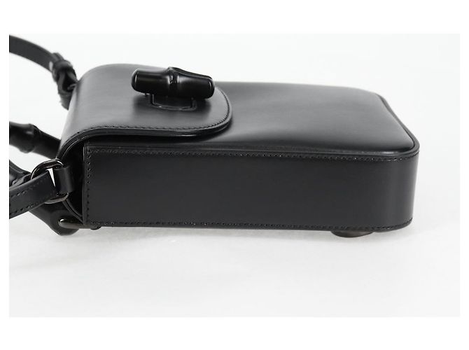 Borsa a mano GUCCI in pelle 2 vie nera 702106 Auth 118849M Nero - vista 3