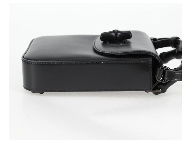 Borsa a mano GUCCI in pelle 2 vie nera 702106 Auth 118849M Nero - vista 4