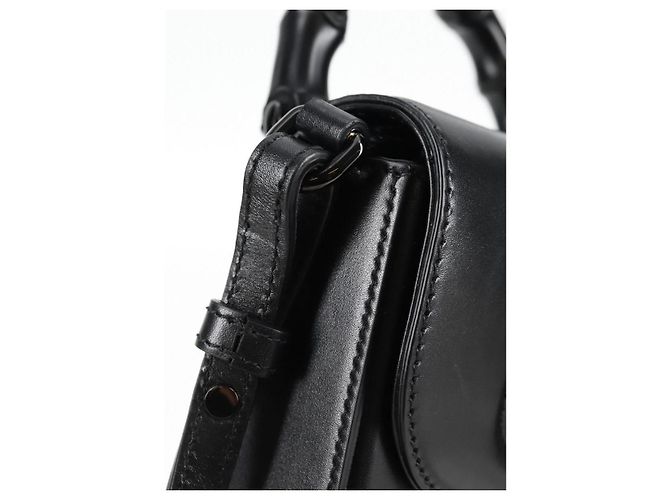 Borsa a mano GUCCI in pelle 2 vie nera 702106 Auth 118849M Nero - vista 9
